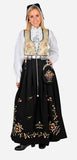 Bunadskjorte Rogaland dame, brodert - A Larsen Husflid AS