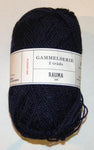 Garn, Rauma 2tr. Gammelserie strikkegarn, Blå farge 459 - A Larsen Husflid AS