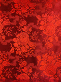 Damask 26, Fler farger om du trykker på linken! Fransk Rose, metervare. Farge Grønn, Hvit, Rød, Rød/Sort, Sort